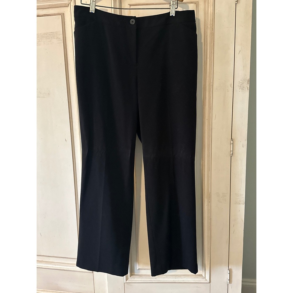 Charter Club Woman Petite Slim It Up Black Dress Pants Trousers 14WP